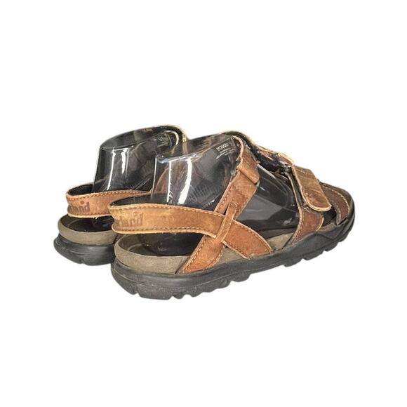 Timberland Trailway Mens Brown Black Leather Sport Sandals BFSP Size 10 95005 - Picture 4 of 6